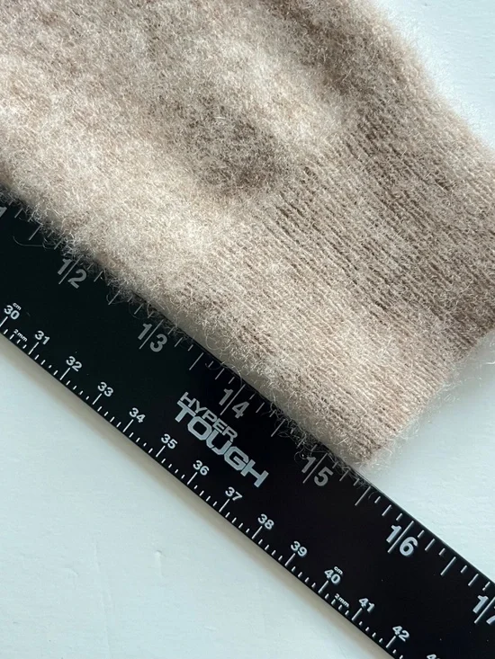 Quince Mongolian Cashmere Crewneck Sweater Sz S Oatmeal Cozy Luxury Shrunken Fit - Picture 7 of 11